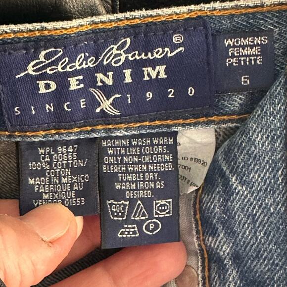 Vintage Eddie Bauer Medium Wash Jeans Women’s Femme Petite - Picture 9 of 9